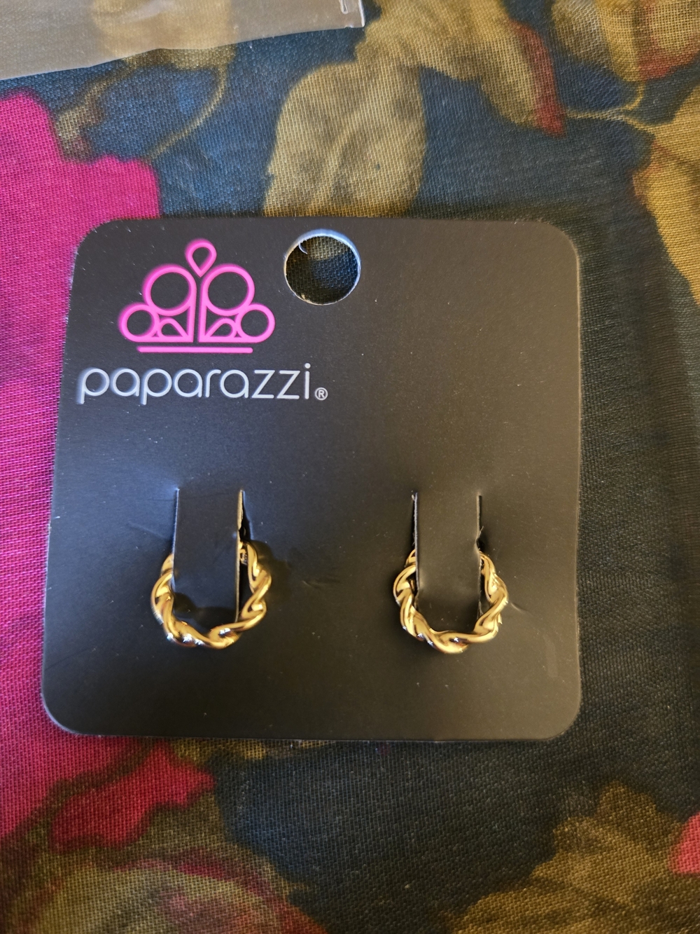 paparazzi Gold Twisted Mini Hoop Ear Cuffs